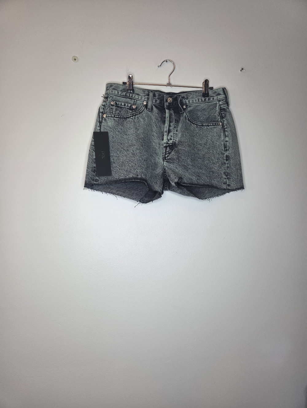 Etica Edwin Women's Mineral Wash Denim Shorts - Gray, Size 29, NWT